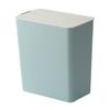 Mini Solid Color Desktop Dustbin Trash Can Kitchen Worktop Rubbish Holder Bin