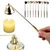 Bell Candle Extinguisher with Long Handle Stainless Steel Tealight Candle Wick Flame Snuffer Putting Out Candle Stopper Tools Candle Accessories