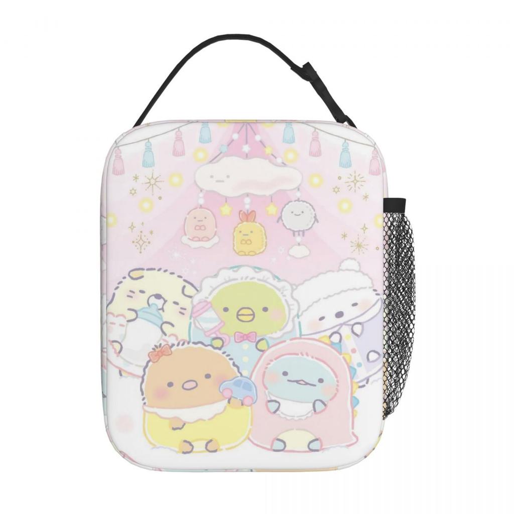Sumikko Gurashi Insulated Lunch Bags Leakproof Kawaii Cartoon Meal Container Thermal Bag Tote Lunch Box School Picnic Men Women