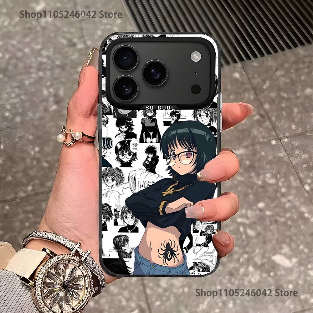 H-HunterS S-ShizukuS Черный Матовый Ударопрочный Чехол Чехол для Телефона Для iPhone 17,16,15,14,13,12,11,Pro,Max,Plus