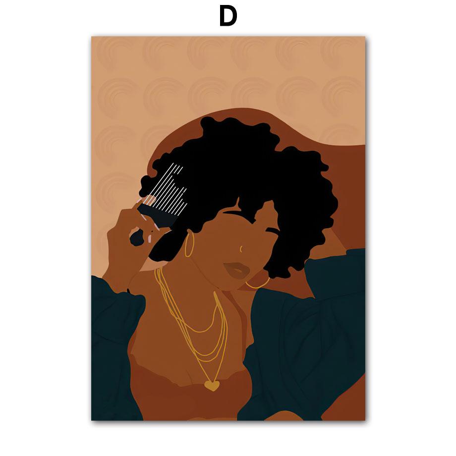 Очки с цветком, модные поп-черные девушки, настенное искусство, холст, живопись, постеры и принты, настенные панно для гостиной, украшения дома