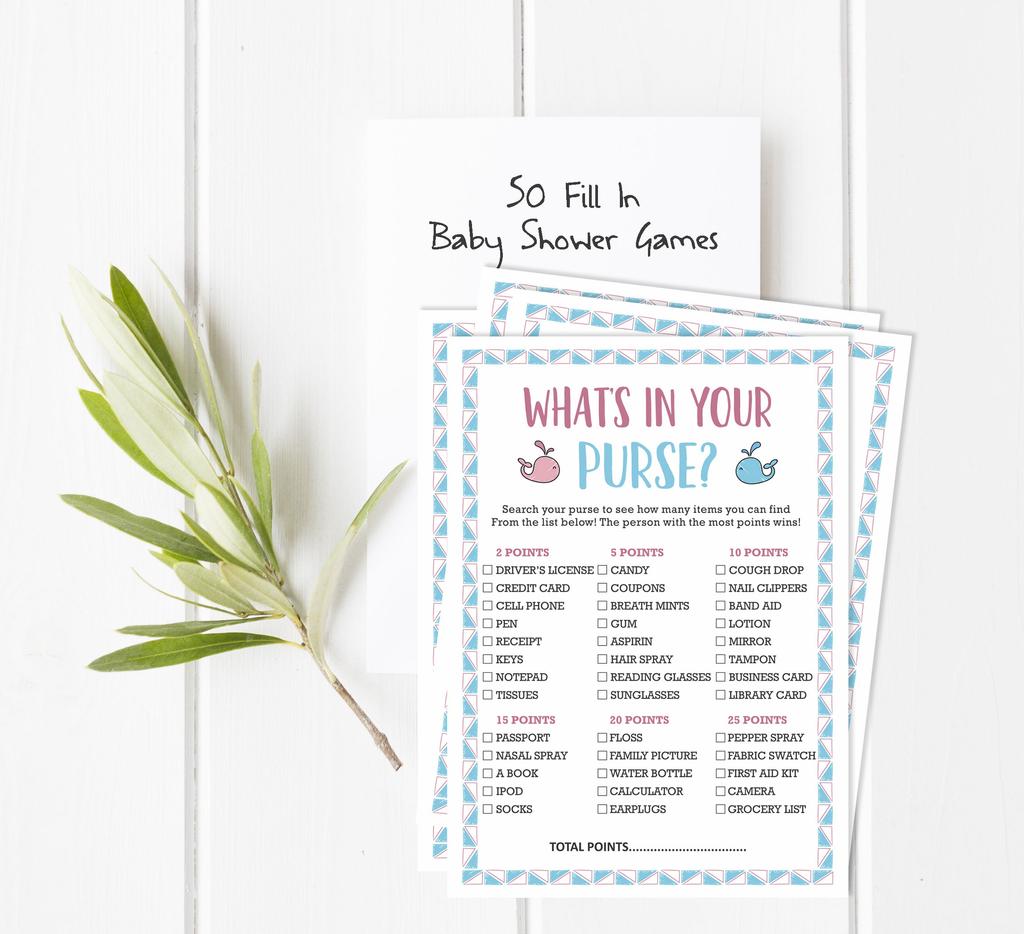 Inkdotpot 50 BabyA AlphabetA ABCA GameA Gender Reveal Baby Shower Game Ita s A Boy Ita s A Girl Party