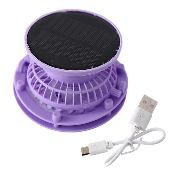 Fishing Hat Fan with Solar Panel Strong Airflow Low Noise Lightweight Adjustable Rechargeable Air Cooling Fan