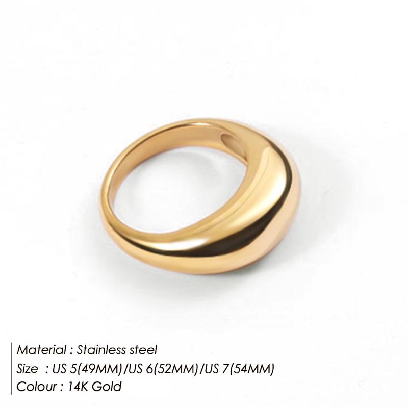 Модное кольцо Кольцо из нержавеющей стали 316L Anillo Ringen Mujer Женские кольца Bague Парная бижутерия Модные подарки Не выцветает