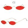 Round Oval Sunglasses Sexy Colorful Unisex Vintage Men Women Famous Brand Designer Fashion Driving Fishing Small Frame Sunshade