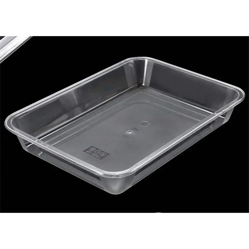 Акриловые пластиковые сервировочные подносы Прозрачные прямоугольные сервировочные подносы для фруктов, овощей, еды, блюда, набор для ужина, квадратные тарелки, блюда