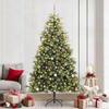 Artificial Foldable Christmas Tree with Pine Cones 240 cm