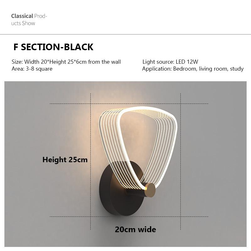 Современный светодиодный настенный светильник, бра для прикроватной тумбочки, коридора, лестницы, спальни, гостиной, скандинавского простого домашнего декоративного внутреннего освещения