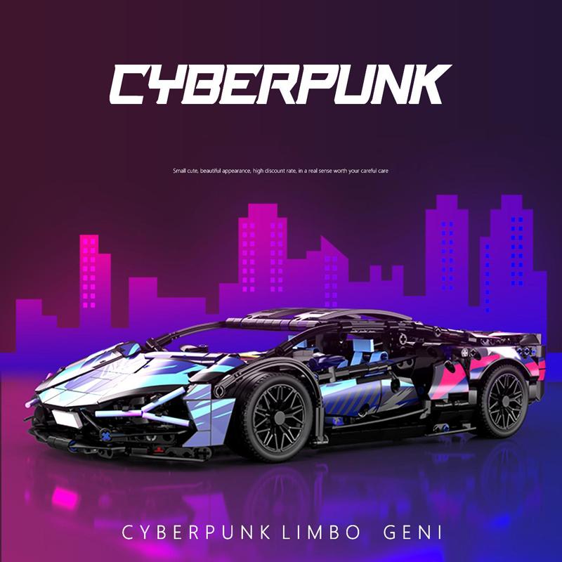 Non-Toxic Technical Racing Sport Car Model Building Blocks Diy Tabletop Decoration Model Kids Adult Birthday Christmas Halloween Gifts