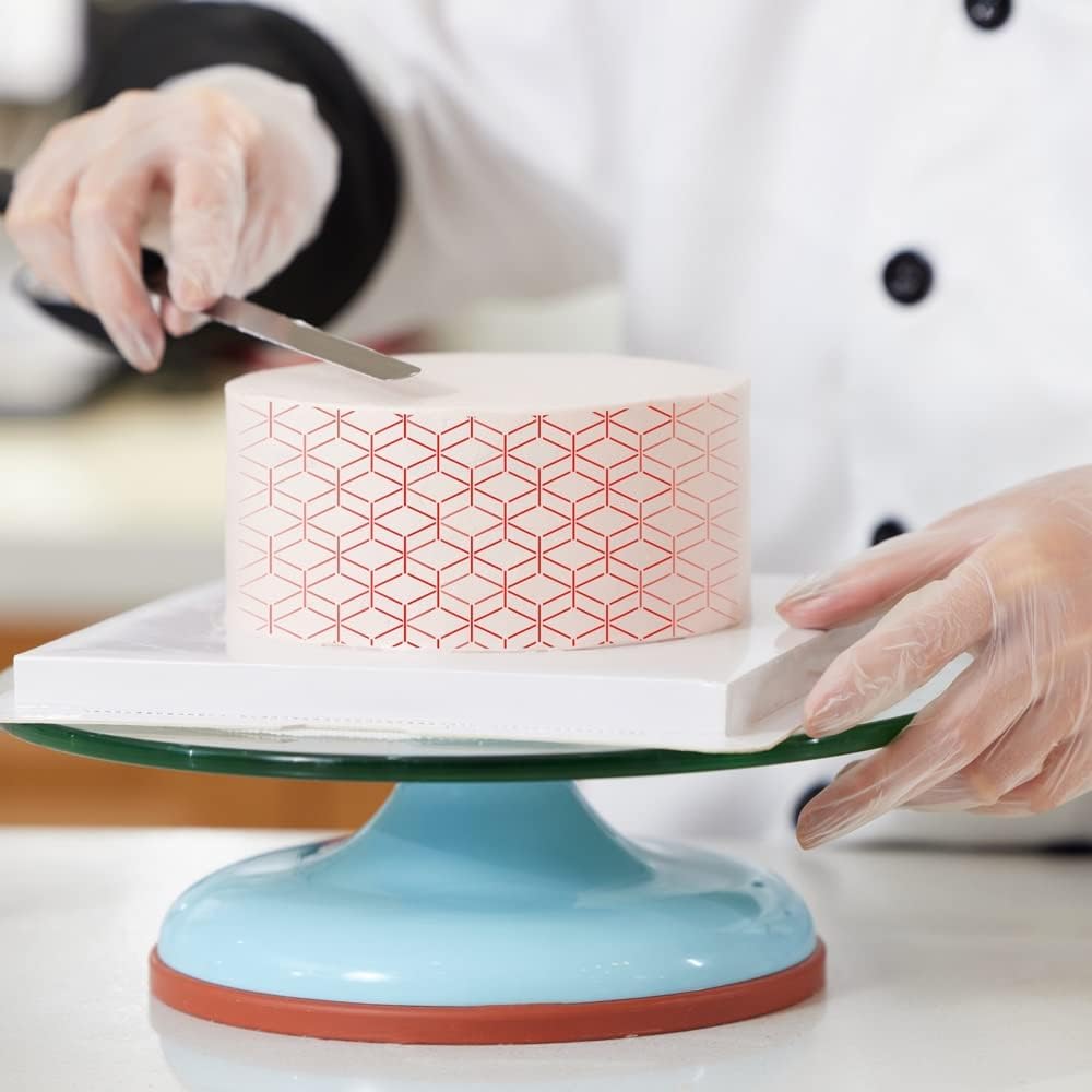 1 PC Cake Stencils Decorating Buttercream- 24.5cm x 21cm is Classic Decorative Graphics for Embossing,Royal Icing,Airbrush,is The Ideal Wedding and