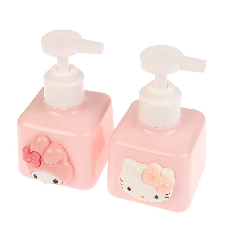 200 мл Sanrio Hello Kitty Бутылочка для мыла My Melody Шампунь Молочко для душа Sub-Bottle Лосьон Дозатор Розовый Контейнер для хранения