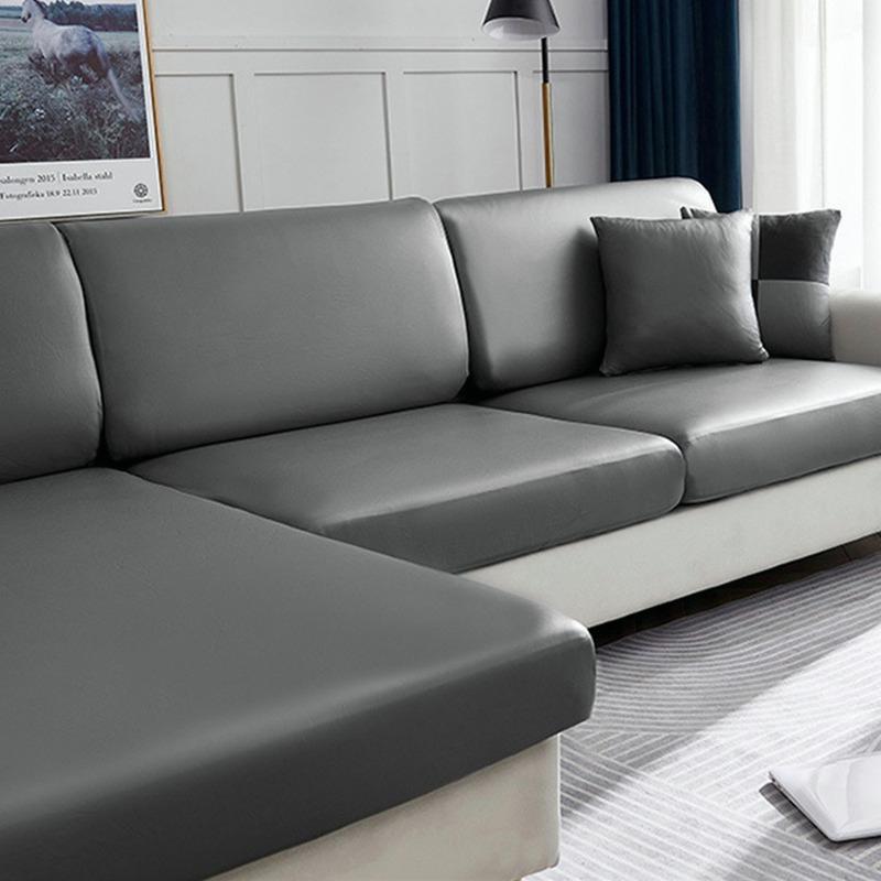 1/2/3-местный эластичный водонепроницаемый чехол для дивана из искусственной кожи, защита для сиденья, эластичные чехлы для диванных подушек