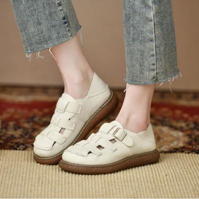 Женские походные сандалии на толстой подошве и каблуке