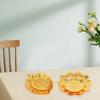 1 шт., позолоченные тарелки для хранения закусок, сервировочный поднос в форме листа, блюдо с фруктами, ювелирные изделия с цветами, брелок