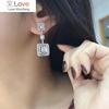 Trendy Modern Style Pendant Earrings Female Wedding Accessories Dazzling Crystal Gift Delicate Fashion Bridal Jewelry