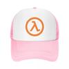 Custom Fashion Unisex Hot Game Half Life Lambda Logo Trucker Hat Adult Adjustable Baseball Cap for Men Women Outdoor Dad Hat