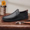 Четыре типа туфель из натуральной кожи с головой старика, мужские, из мягкой кожи из коровьей кожи первого слоя, с мягкой подошвой, дышащие, деловые кожаные туфли, лоферы