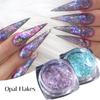 1 Box Aurora Opal Flakes Glittter Nail Sequins Sparkly Paillettes Nail Art Decoraiton