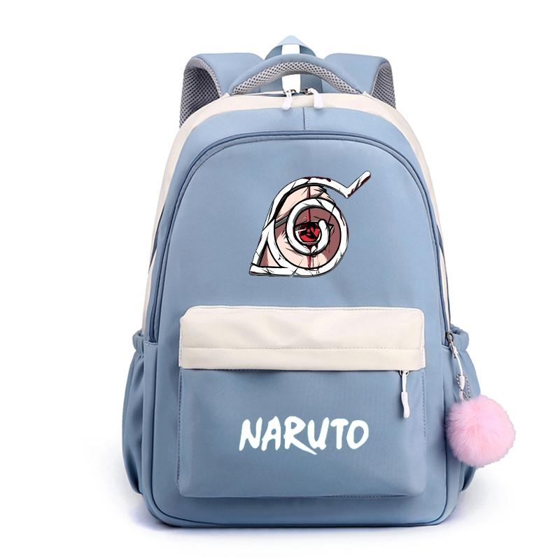 Аниме Наруто, нейлоновый милый мягкий рюкзак, школьная сумка для девочек-подростков, повседневная сумка для книг, мужская и женская дорожная сумка для отдыха