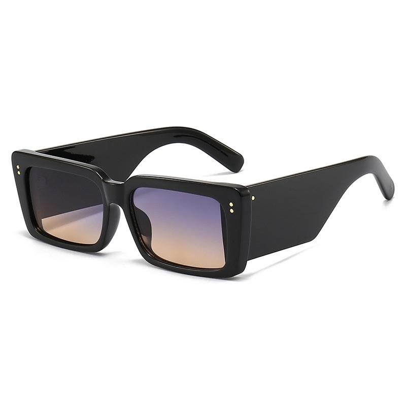New Square Sunglasses Women Men UV400 Protection Wide Legs Retro Travel Shades Unisex Designer Luxury Brand