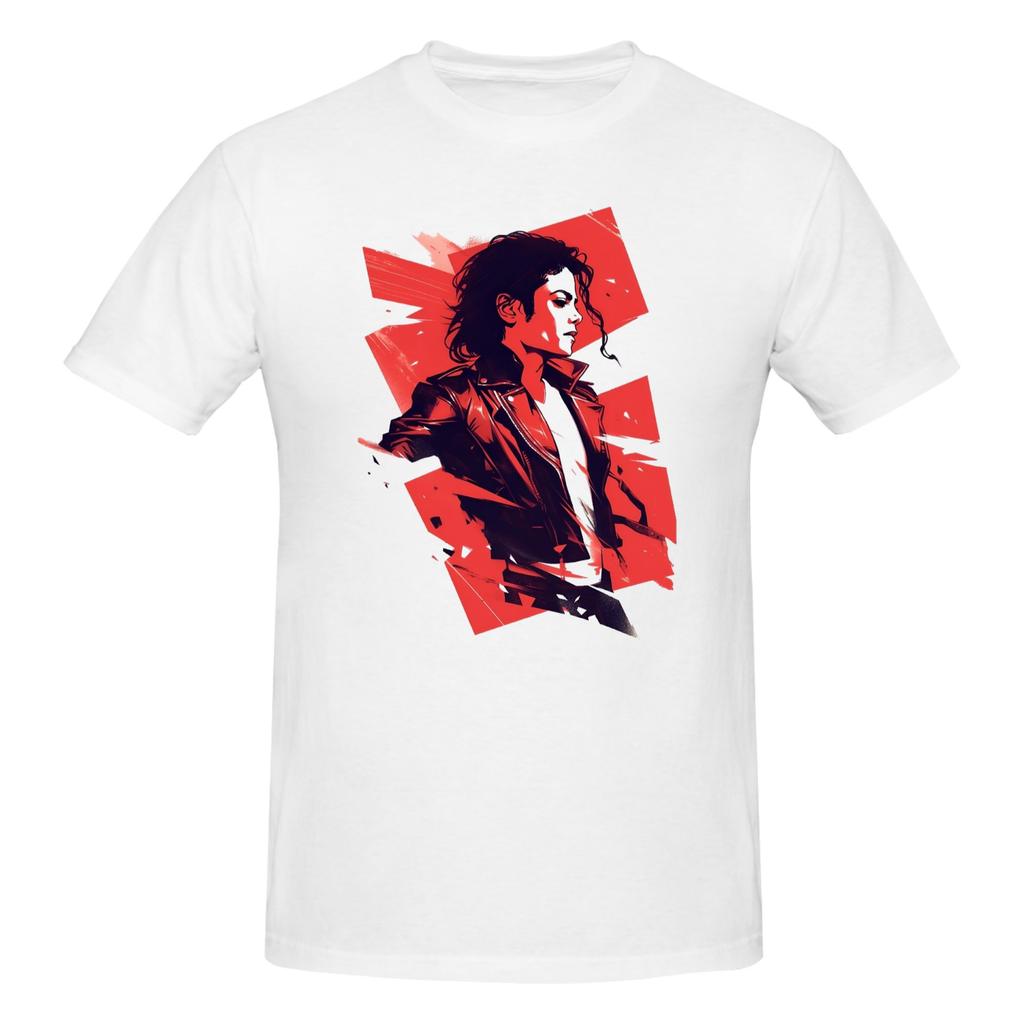 Piece Thriller Funny  Cotton TShirt King Of Pop MMichael Tees Tops For Unisex