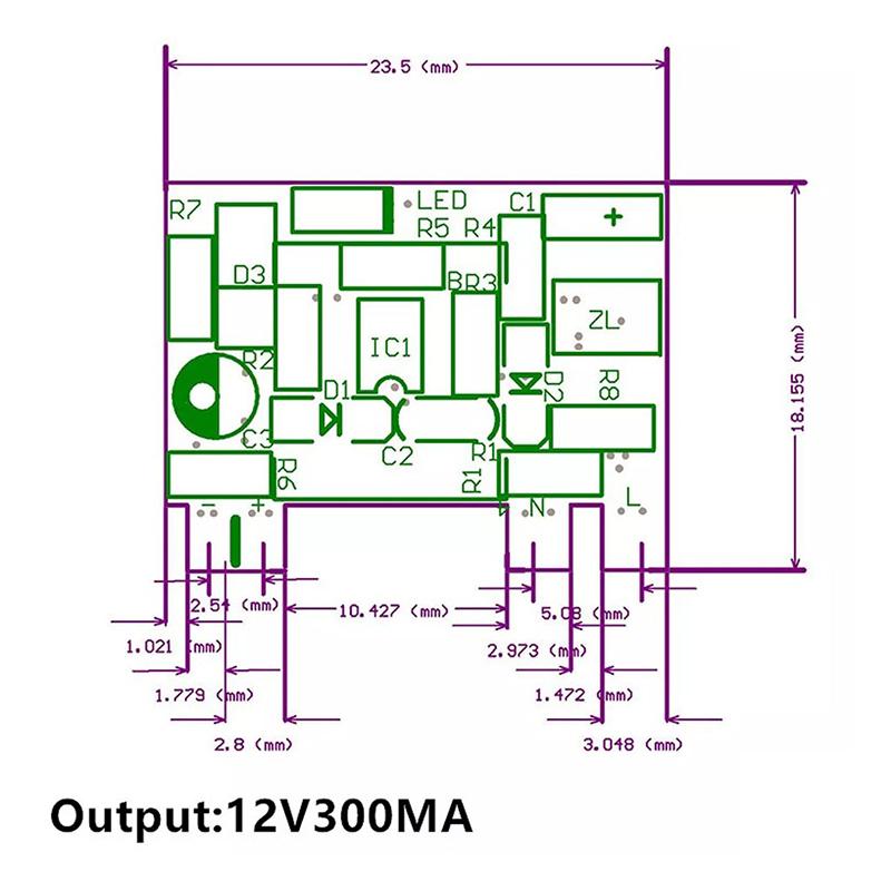 Ac To Dc 5V 700Ma 12V 300Ma 3.5W Isolated Switch Mini Power Supply Buck Converter Step Down Module Ac 220V To Dc 5V/12V