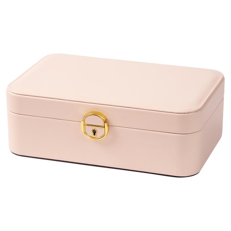 Elegant Multi-layer Lockable Jewelry Storage Box with Anti-oxidation Feature
