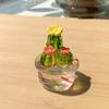 Handmade Resin Cactus Figurines Ornaments Desktop Craft Adornment Creative Colorful Cute Miniature Plant For Home Decor