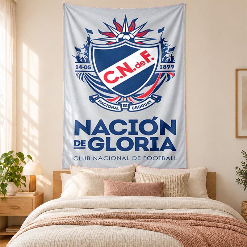 Club Nacional Football Tapestry highquality for decorating living room bedroom dorm walls ideal as bedroom wallart orholiday gift
