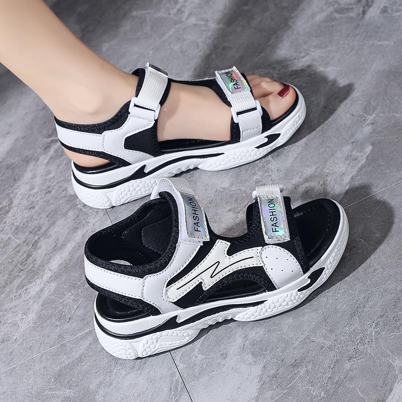 Летняя детская мода легкие сандалии для отдыха на открытом воздухе на толстой подошве пляжная обувь тапочки женская обувь обувь для девочек