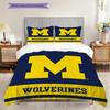 Michigan Pattern Bedding Quilt Set Quilt Cover Pillowcase Home Decoration Birthday Gift (1 * duvet cover + 2 * pillowcase, without core)