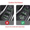 4Pcs/Set Car Interior Window Lift Switch Cover Trim Sticker for BMW 3 Series F30 Gran Turismo F34 Carbon Fiber Look Decoration