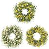 ABS Colorful Wildflower Spring Summer Door Wreath 40cm Drieds Flower Plastic Artificial Wreath Party