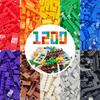 WYSWYG 1200 Pieces Fully Compatible with Mainstream Brand Blocks Classic Building Blocks Toys Basic Blocks 10 Colors 14 Shapes Suitable for 6 and Up