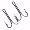 10pcs 7982 Stainless Steel Double Fishing Hooks Sea Fishing Accessories Big Sharp Double Bait Fishhooks Size 6/0 7/0 8/0 10/0