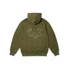 Palace Темно-зеленые топы унисекс с капюшоном Demon Hood P25CS169