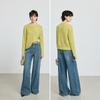 LILY hollow sequin round neck knitted sweater for women