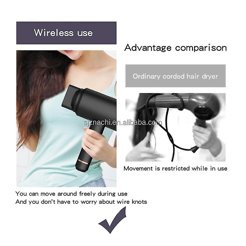 Беспроводной фен салонного качества Первый в мире беспроводной фен без лезвий