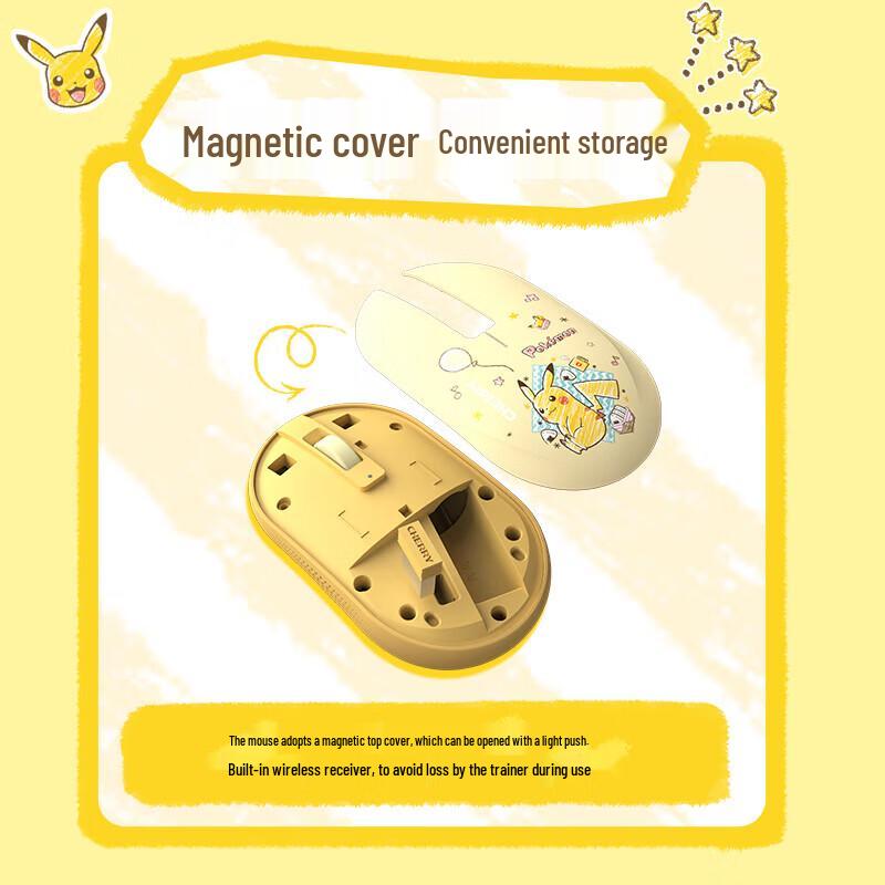 CHERRY DW2380 Wireless Keyboard Mouse Set - Pokémon Gift Box