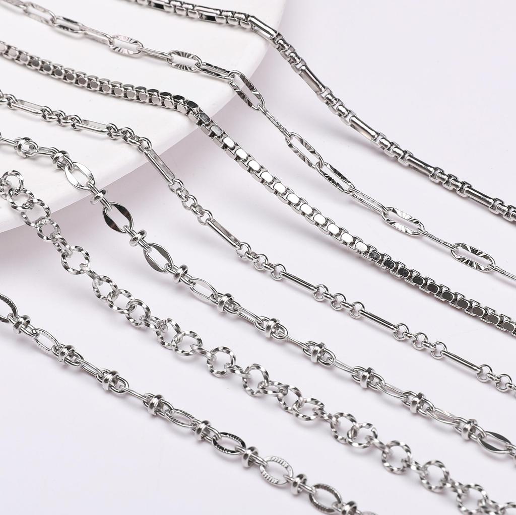 1 метр панк-цепи из нержавеющей стали для изготовления украшений своими руками - Прочная и устойчивая к коррозии