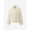 Cc Collect Metal Toggle Fur Jacket C254psj611