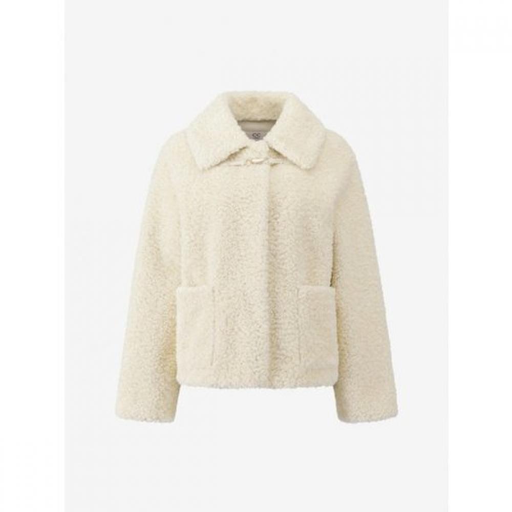 Cc Collect Metal Toggle Fur Jacket C254psj611