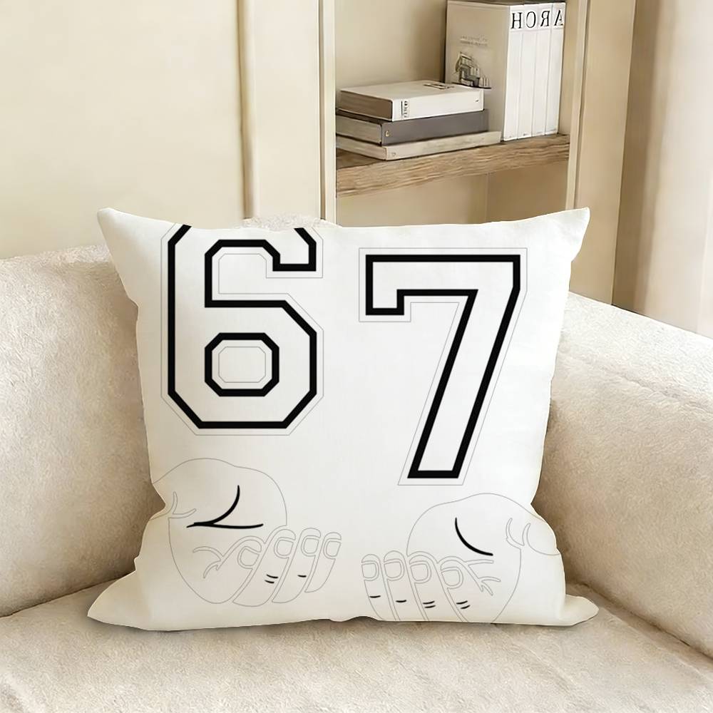 Six Seven Various Sizes Square Pillow Case For Car Home Bedchamber Decor