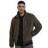Men's Fluffy Fuzzy Sherpa Jackets Windproof Fleece Warm Full Zip Casual Jacket Outdoor Fall Winter Coats with Pockets for Men Soft Breathable Jackets