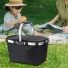 Insulated Shopping Basket 30L Large Capacity Cooling Basket Foldable Picnic Basket Thermal Cool