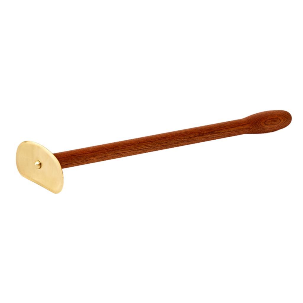 Brass Face Massage Board Handheld Smooth Scraping Tool Ergonomic Long Handle Portable Lightweight