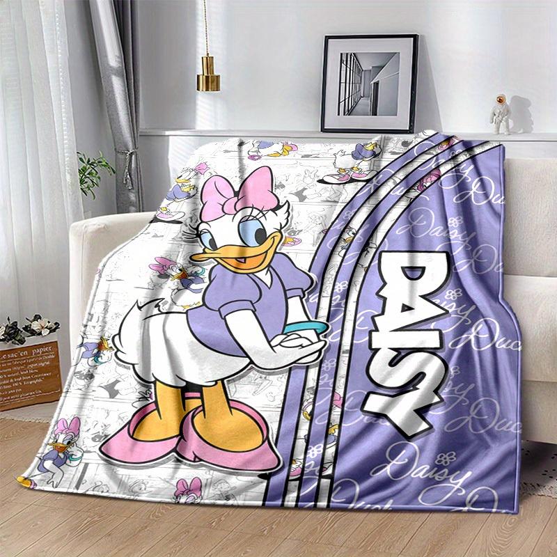1pc Daisy Duck Purple Comic Book Print Blanket, Home, Office, Outdoor Gift for Kids and Adults