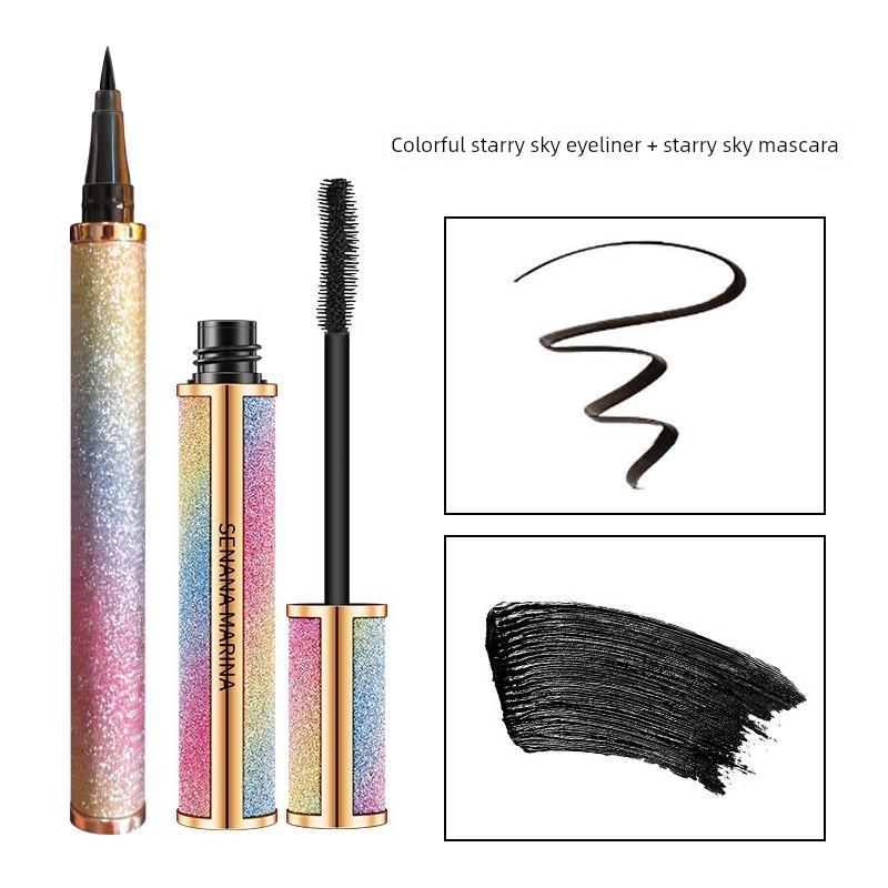 Bright Starry Sky Eyeliner Li Jiaqi Recommend Newbie Beginner Hard Head Hard-Tipped Pen Quick-Drying Not Smudge Waterproof and Durable