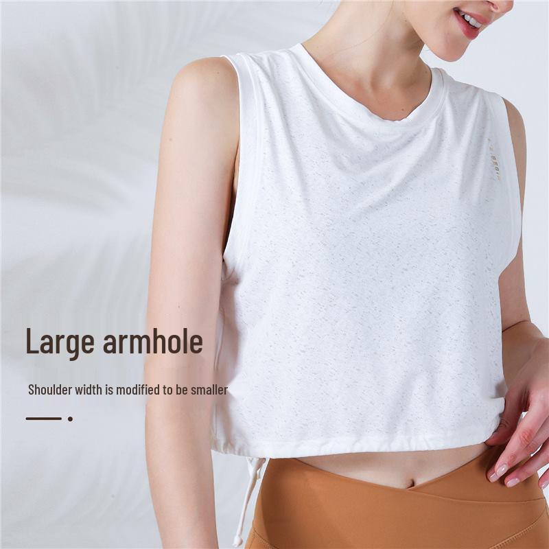 Lightweight Breathable Summer Yoga Vest - Loose Fit, Cool Running Sports T-shirt
