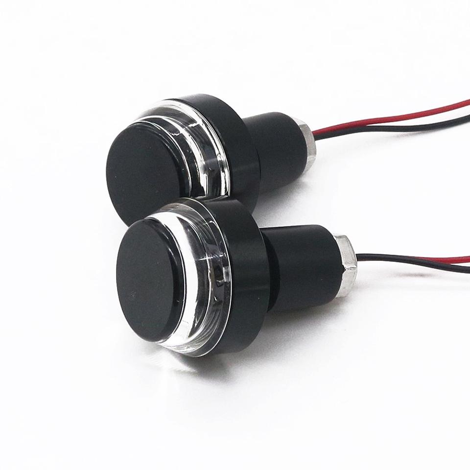 2X универсальный 22 мм мигающий светодиодный руль мотоцикла, указатель поворота, янтарный индикатор, мигалка